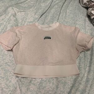 Adidas White Crop Top